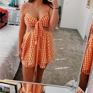 Boutique Checkered Romper